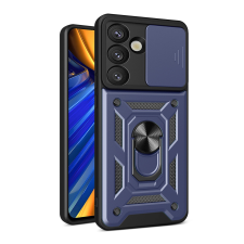 Hurtel Hybrid Armor Camshield tok Samsung Galaxy S25 Edge - kék tok és táska