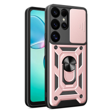 Hurtel Hybrid Armor Camshield tok Samsung Galaxy S25 Ultra - rózsaszín tok és táska