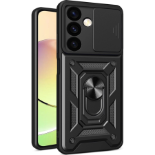 Hurtel Hybrid Armor Camshield Tok Xiaomi Poco C65 / Redmi 13C - Fekete (9145576285121) tok és táska