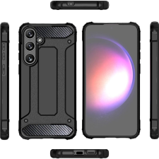 Hurtel Hybrid Armor Tok Samsung Galaxy S24 FE - Fekete (5907769368691) tok és táska
