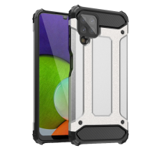 Hurtel hybrid Armor tok Tough ütésálló tok Samsung Galaxy A22 4G Silver tok és táska