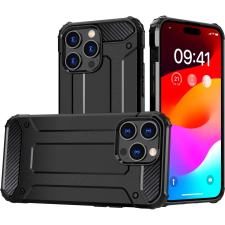 Hurtel iPhone 15 Pro Max Hibrid Armor Tok - Fekete (9145576280522) tok és táska