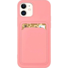 Hurtel Kártyatartós Szilikon Tok Samsung Galaxy A73 Rózsaszín (187737007) tok és táska