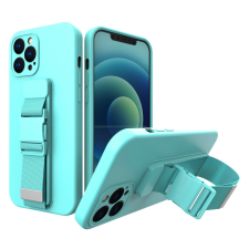 Hurtel Kötél tok gél TPU légzsák telefontok iPhone 12 Mini világoskék tok és táska