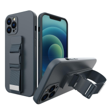 Hurtel Kötél tok GEL TPU légzsák telefontok iPhone 13 Pro Max tengerészkék tok és táska
