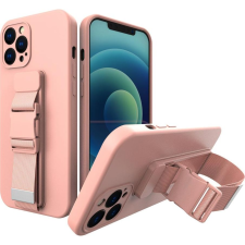 Hurtel Kötél Tok Gel Tpu Légzsák Telefontok iPhone 13 Rózsaszín (9145576218112) tok és táska