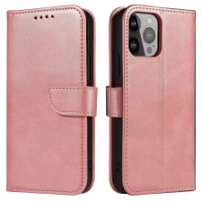 Hurtel Mágnes tok iPhone 14 Pro Max flip cover pénztárca állvány rózsaszín tok és táska