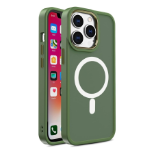 Hurtel Mágneses színes matt tok iPhone 15 - zöld tok és táska