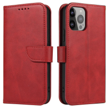 Hurtel Mágneses tok Samsung Galaxy S23 tok flip pénztárca állvány piros tok és táska
