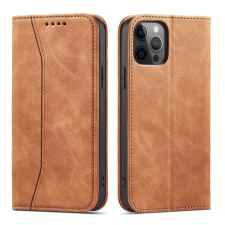 Hurtel Magnet Fancy Case tok iPhone 12 Pro Max tok pénztárca kártyatartó barna tok és táska