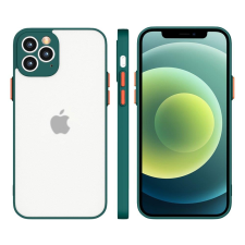 Hurtel Milky tok szilikon rugalmas áttetsző tok Samsung Galaxy A72 4G Sötétzöld tok és táska