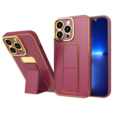 Hurtel New Kickstand tok iPhone 12 Pro tok állvánnyal piros tok és táska