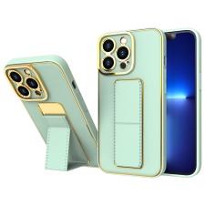 Hurtel New Kickstand tok Samsung Galaxy A12 5G állvánnyal zöld színű tok és táska
