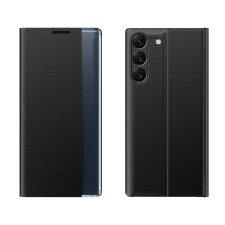 Hurtel New Sleep View Case Xiaomi POCO C65/Redmi 13C fekete tok tok és táska