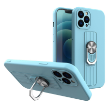 Hurtel Ring tok szilikon tok iPhone 11 Pro MAX világoskék tok és táska