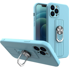Hurtel Ring Tok Szilikon Tok iPhone 12 Mini Világoskékhez (9145576214237) tok és táska