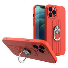 Hurtel Ring tok szilikon tok iPhone 12 Pro Red tok és táska