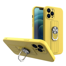 Hurtel Ring tok szilikon tok iPhone 13 mini sárga tok és táska