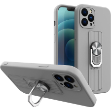 Hurtel Ring Tok Szilikon Tok Samsung Galaxy A22 4G Ezüst (9145576216507) tok és táska