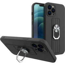 Hurtel Ring Tok Szilikon Tok Samsung Galaxy S21 Ultra 5G Fekete (9145576215524) tok és táska