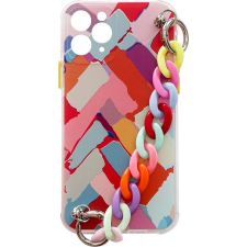 Hurtel Rugalmas Szilikon Telefontok Színes Lánccal iPhone 13 Mini Multicolour 3 (9145576225103) tok és táska
