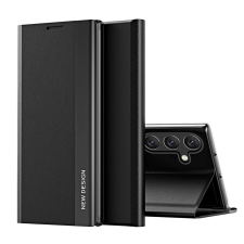 Hurtel Sleep Case Pro kinyitható tok Samsung Galaxy S24 FE - fekete tok és táska