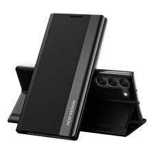 Hurtel Sleep Case Pro tok Samsung Galaxy S23+ flip állvány fekete tok és táska