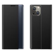 Hurtel SLEEP tok flipes kihajtható tok Smart Window iPhone 13 mini fekete tok és táska