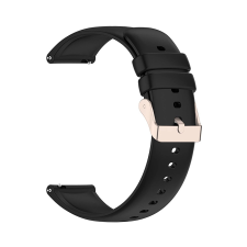 Hurtel Szilikon csereszíj Xiaomi Mi Watch / Amazfit GTR (47mm) - fekete okosóra kellék