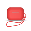 Hurtel Szilikon tok az AirPods 3 készülékhez + csuklópánt - piros