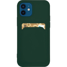 Hurtel Szilikon Tok Bankkártyatartóval Samsung Galaxy A42 5G Sötétzöld (9145576228869) tok és táska