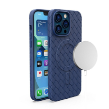 Hurtel Szövött tok iPhone 15 - tengerészkék tok és táska