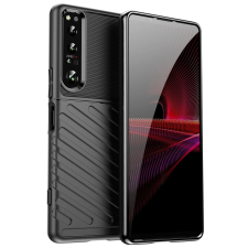 Hurtel Thunder Case tok Sony Xperia 5 IV szilikon Armor tok fekete tok és táska