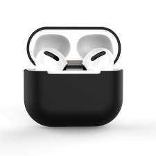Hurtel tok Airpods Pro Silicone puha telefontok fejhallgató fekete (C tok) audió kellék