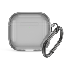 Hurtel Transparent tok AirPods 4 - szürke fülhallgató, fejhallgató tok