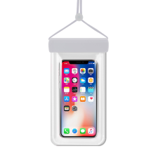 Hurtel Vízálló telefontok 115 mm x 220 mm, medencéhez, strandra fehér tok és táska