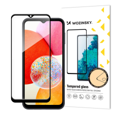 Hurtel Wozinsky Full Glue edzett üveg fekete keret Samsung A15 / A15 5G mobiltelefon kellék
