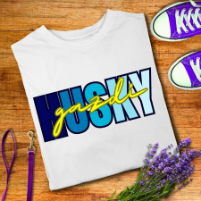 Husky gazdi férfi póló ajándéktárgy
