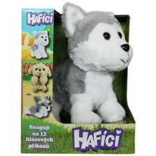 Husky Hafici, hangra reagáló plüss kutya Husky plüssfigura