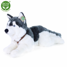 Husky plüssfigura hámnál eco-friendly 60 cm plüssfigura