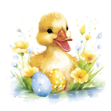 Húsvét Cute Baby Duck szalvéta 20 db-os 33x33 cm party kellék