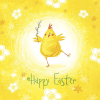 Húsvét Húsvét Happy Chicken szalvéta 20 db-os 33x33 cm