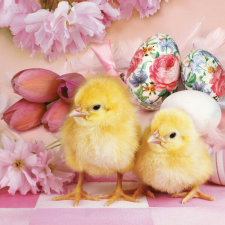 Húsvét Lovely Chickens szalvéta 20 db-os 33x33 cm papírárú, csomagoló és tárolóeszköz