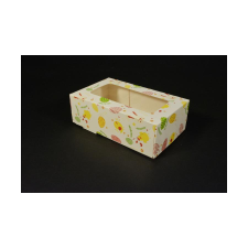  Húsvéti egyben fedeles papír süteményes doboz 12,5x21x7 cm sütés és főzés