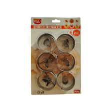  Húsvéti linzer kiszúró forma, 6 részes, fém sütés és főzés