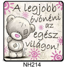  Hűtőmágnes A legjobb óvónéni 7,5 cm X 7,5 cm ajándéktárgy