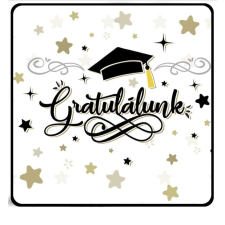  Hűtőmágnes ballagásra, Gratulálunk hűtőmágnes