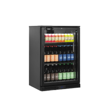  Hűtős vitrin, TEFCOLD, BA11H, 118 literes, fekete hűtőgép, hűtőszekrény