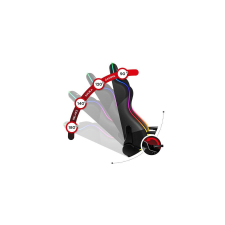 HUZARO Force 6.2 RGB PC gaming chair Bucket (cradle) seat Black forgószék