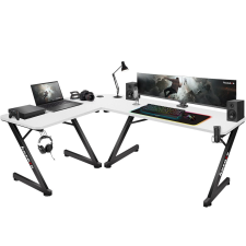 HUZARO Hero 7.0 Gamer asztal - Fehér (HZ-HERO 7.0 WHITE) bútor